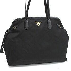 Prada Tote Bag Black Nylon Shoulder Strap